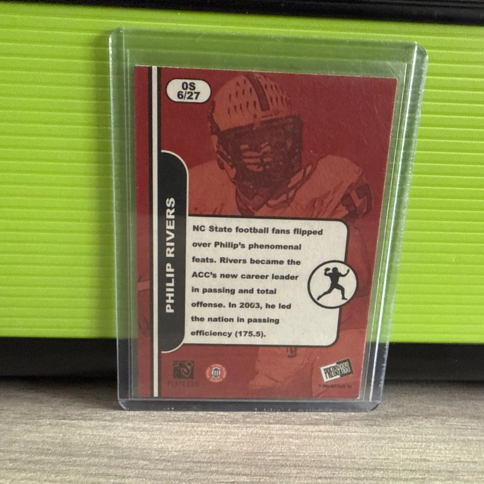 Press Pass SE 2004 Old School #OS6 Philip Rivers inserto de novato Foto 4 de 4