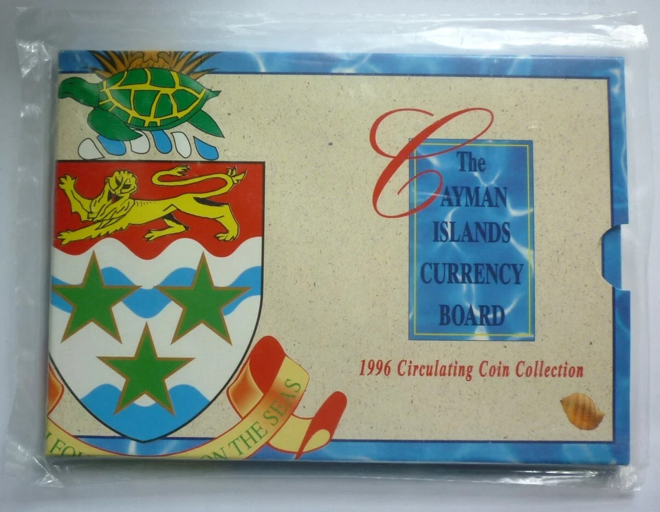 1996 CAYMAN ISLANDS - OFFICIAL BU MINT SET (4) - ROYAL MINT SEALED - RARE BEAUTY - Image 2 of 4