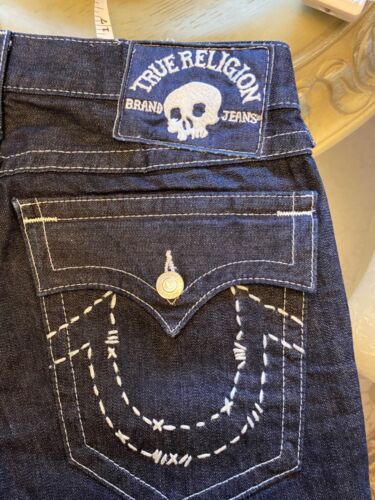 Jeans homme original True Religion neuf bleu denim taille 34 entrejambe 28 - Photo 1 sur 10