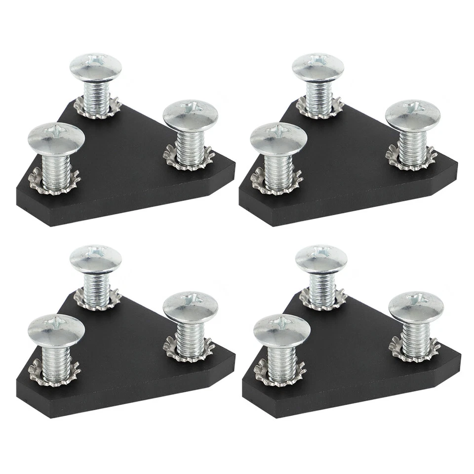 Door Hinge Nut Plate Kit Backing Plate For Ford F-1 F-2 F-3 F4 Pickup 1948-1952 Foto 2 de 4