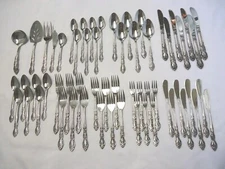 IMPERIAL IMI4 STAINLESS FLATWARE JAPAN 59-PIECES