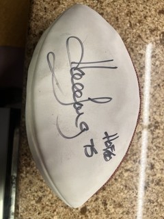 Howie Long Autographed Football w/ “HOF ‘00” Inscription – Raiders HOF Legend
