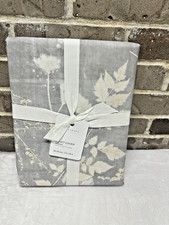 1 Pottery Barn Shadow Floral Gray Grey TWIN Size Duvet Cover Bed NEW with Tag