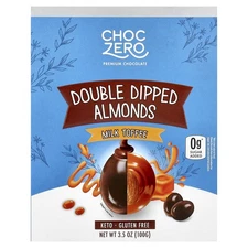 Premium Chocolate, Double Dipped Almonds, Milk Toffee, 3.5 oz (100 g)