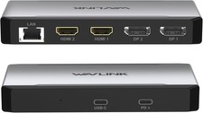 USB-C Docking Station Dual HDMI, 4-Monitor Dock, 100W PD, 5G Ethernet