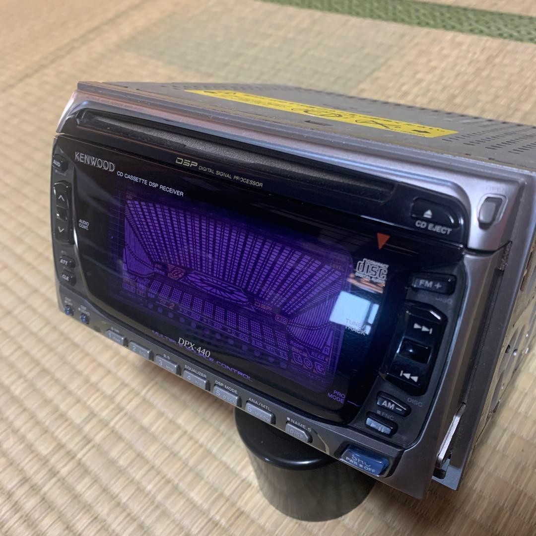 Used Kenwood DPX-440 2DIN CD Cassette Car Stereo Receiver JDM