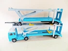 CORGI JUNIORS VOLVO TWO/TWIN TRAILER CAR TRANSPORTER - EXCELLENT. VINTAGE.