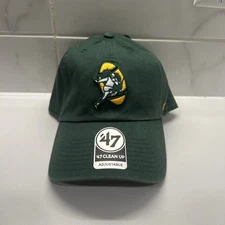 '47 Brand Clean Up Green Bay Packers 50s Classic Logo Adjustable Strapback Hat