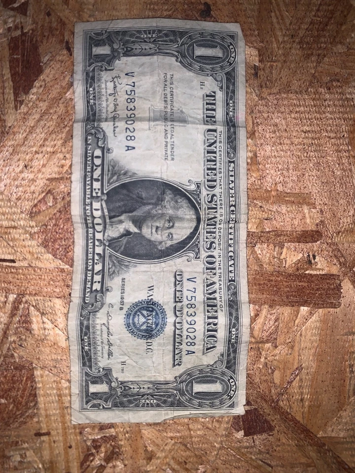 One Dollar 1957B Silver Certificates - Image 3 of 4
