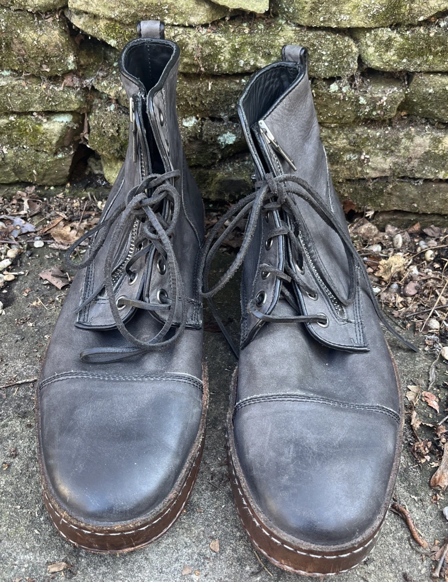 John Varvatos Gray Zip Boots for Men for Sale | Shop New  display picture 2