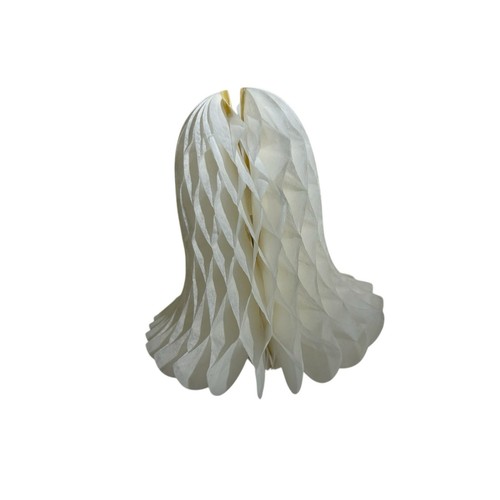 Vintage Tissue Paper Honeycomb Wedding Bell Decorations Set of 6 Bridal Shower - Picture 3 of 13