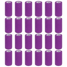 Self Adhesive Bandage Wrap 177" x 4", 24 Pcs Wrap Tape, Purple