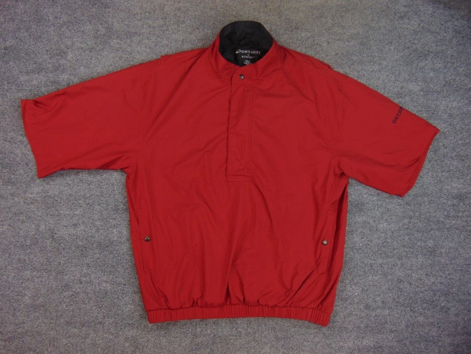 Chaqueta de lluvia de golf de manga corta roja mediana para hombre FootJoy DryJoys Foto 2 de 4