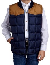 Roper Western Vest Boys Price Point Poly Blue 03-397-0763-0537 BU