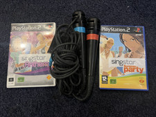 2 x Microfoni Singstar, Summer Party & Inthems - PS2 Playstation 2 - (IA)