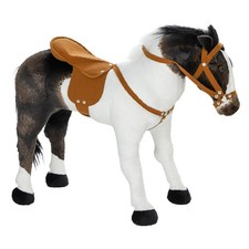 Ride-On Horse for Toddlers Ages 3-8, Realistic Stuffed Animal Toy with