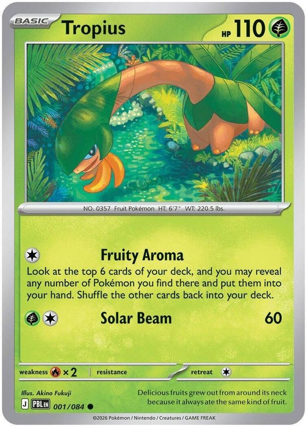 Pokemon Tropius (1/128) Pitch Black LP