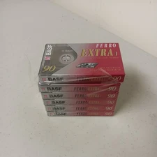 BASF Ferro Extra I 90 Minute Blank Audio Cassette Tape 6  New 