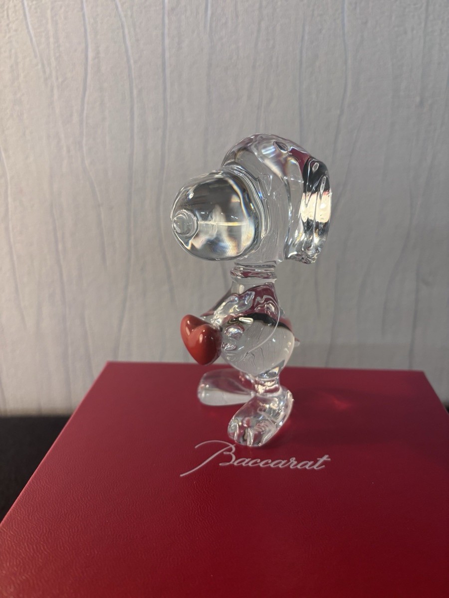 Snoopy Heart In Baccarat Crystal | eBay