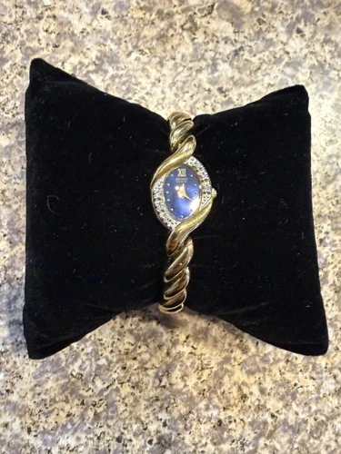 Seiko Quartz Woman’s Watch Blue Dial Gold Plated