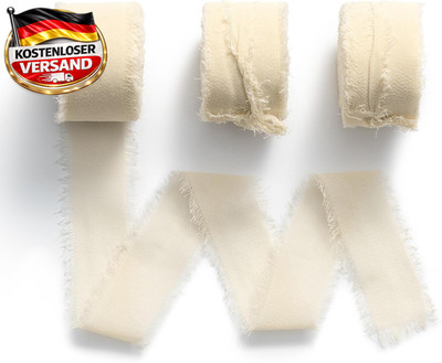 MORSUNBELA Geschenkband Chiffon Nude Seidenband Hochzeit Schleifenband Dekoband 
