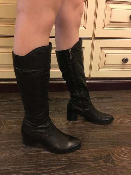 Women Carlo Pazolini Boots Black Leather 37 #1093