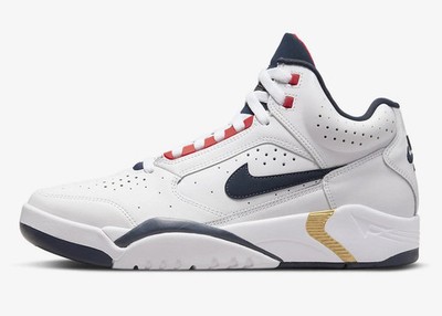 Nike Air Flight Lite Mid Olympic White Blue Gold - Men s Size 9 (DJ2518 102)