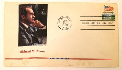 SCARCE Richard Nixon First Day Cover Inauguration Envelope 1969 MISPRINT Var.1