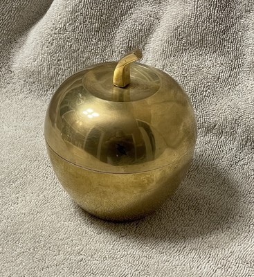 Beautiful Brass Apple Trinket Box