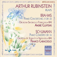 Arthur Rubinste Arthur Rubinstein Plays Brahms: Piano Concerto No. 2, Op. 8 (Cd)