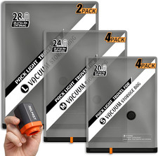 10 Pack Travel Vacuum Storage Bags with Portable Cordless Electric Pump