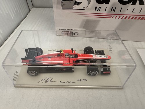Formula 1 SIGNED 1:2 Scale Helmet Max Chilton - Ltd Edition #45/75 and 1:43 Car - Picture 7 of 16