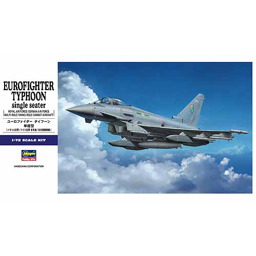 Eurofighter Typhoon Single Seater Kit 1:72 Hasegawa Kit Aerei -D- Neues Modell-image