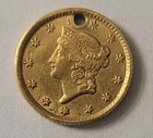 1854 US Liberty Head $1 Small Gold Coin Type 1 - Rare