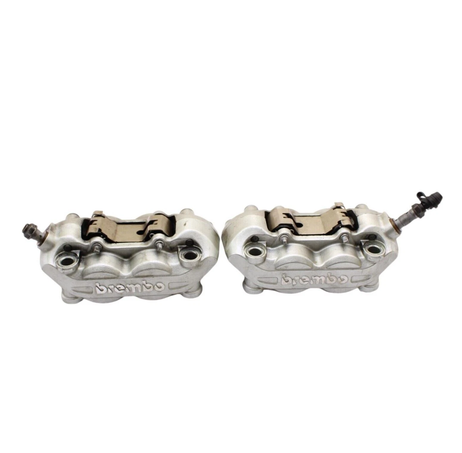 2008 - 2013 Ducati 848 Vorne Bremssattel Set Paar Rechts Links Brembo Silber OE