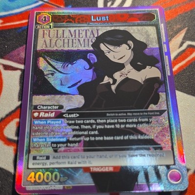 Union Arena Fullmetal Alchemist Lust Holo Action Card 4000BP 4 Cost UA-FMA-1-043