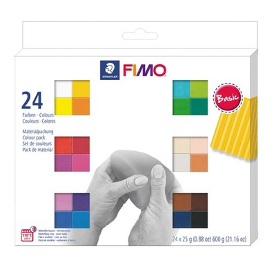 Original FIMO  Soft Modelling Clay (oven-bake) 24 Basic Colors Pack