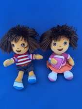 2 small Dora The explorer RETIRED 2006 2007 TY Beanie Baby Doll  B/Pack soft toy