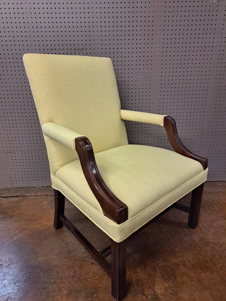 Silla de biblioteca de madera de caoba estilo Jorge III Foto 3 de 4