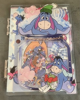 Winnie The Pooh Eeyore Shaker A5 6 Ring Binder/Notebook /Journal With Paper