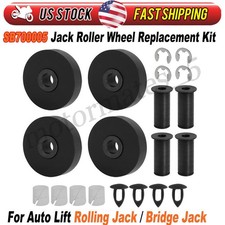 Set Of 4 Lift Wheel Kit For Rolling Jacks Rolling Bridge Sb100005 Sb700005 Black
