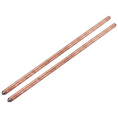 4ft Copper Grounding Rod - 5/8'' Diameter 2Pcs