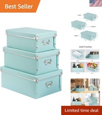 Multi-Purpose Collapsible Storage Bins with Lids – Ideal for Home Organization