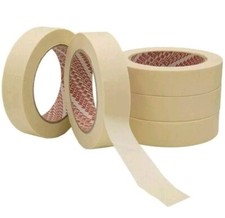 12 ROTOLI NASTRO CARTA GOMMATA 25 mm X 50 Metri ADESIVO PITTURA IMBALLAGGIO