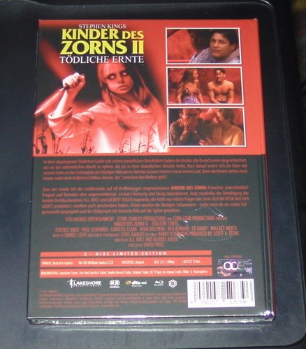 KINDER DES ZORNS TEIL 2 TÖTLICHE ERNTE UNCUT LIMITIERTES MEDIABOOKS BLU RAY NEU - Imagen 2 de 6