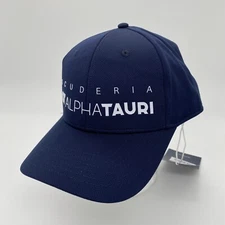 Red Bull Scuderia AlphaTauri Snapback Hat Cap Solid Blue Adjustable One Size