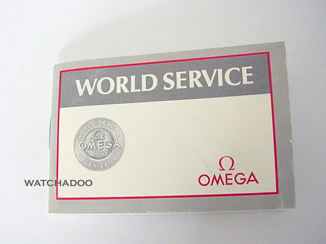Vintage Omega Watch World Service Booklet Caliber 1378 1436 1450