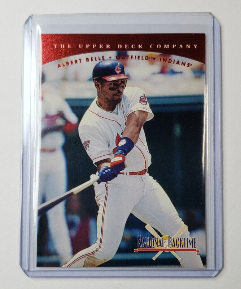 1995 Upper Deck NATIONAL PACKTIME ALBERT BELLE CLEVELAND INDIANS # 1/8