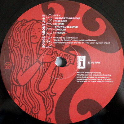 Maroon 5 – Songs About Jane |180 Gram New/Mint Vinyl | eBay