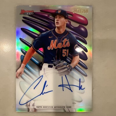 2023 Bowman's Best - Shellacked Autographs #SHA-CH Colin Houck /50 (AU, RC)